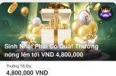 Tham gia cá cược tại V9bet - nhận quà sinh nhật lên đến 4,800,000 VND